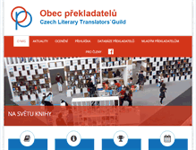Tablet Screenshot of obecprekladatelu.cz